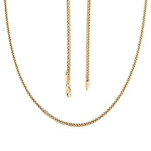 10K Yellow Gold Palma Chain Necklace (22 Inches) (6.5 g)