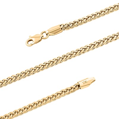 10K Yellow Gold Palma Chain Necklace (22 Inches) (6.5 g)