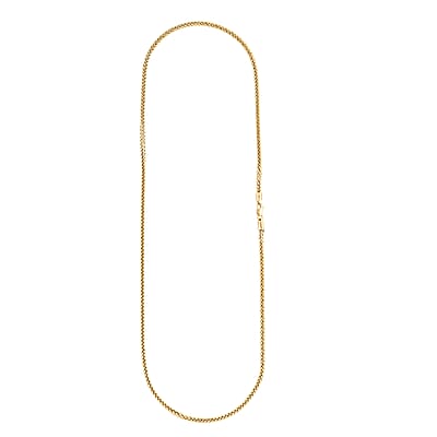 10K Yellow Gold Palma Chain Necklace (22 Inches) (6.5 g)