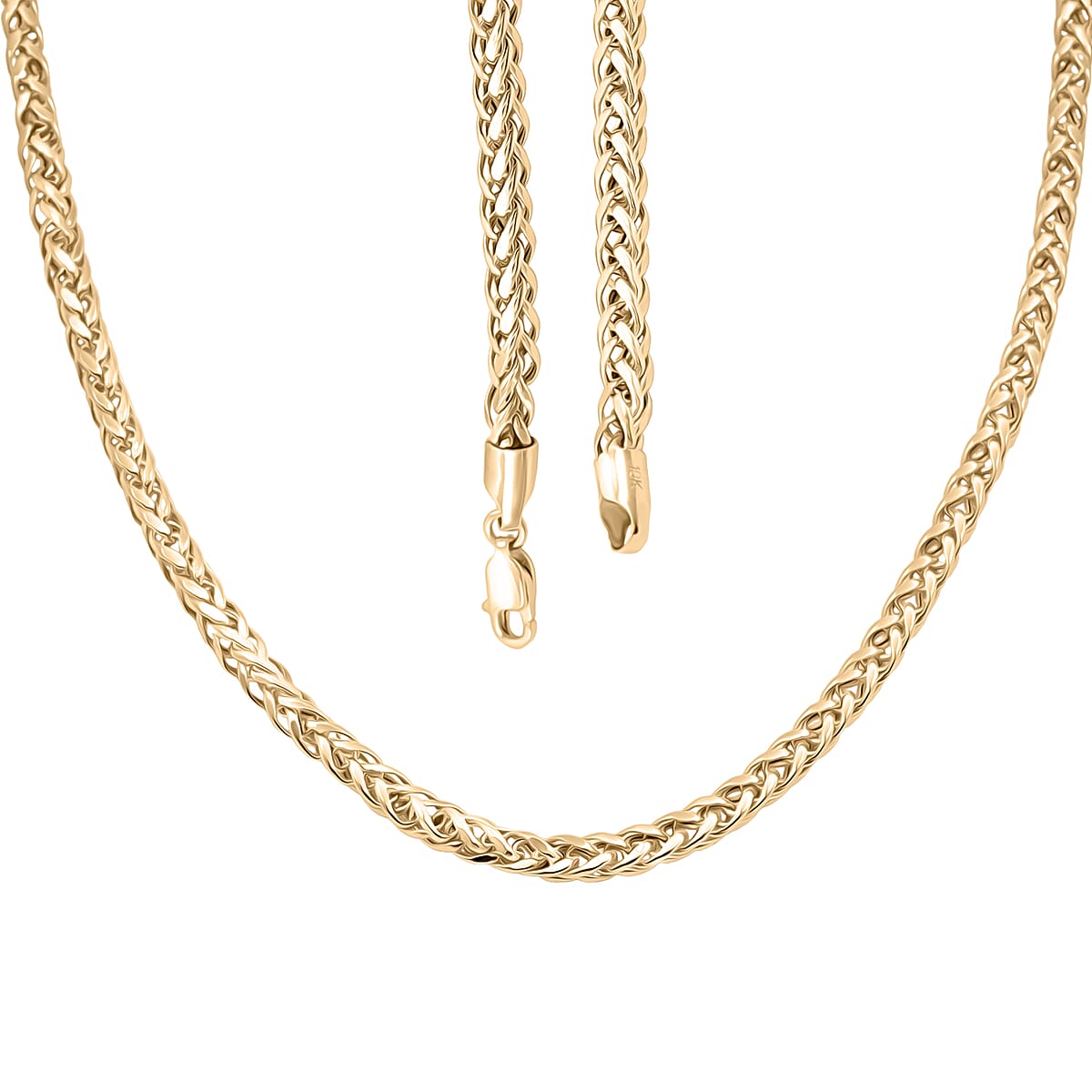 Palma Chain Necklace in 10K Yellow Gold 22 Inches 12 Grams image number 2