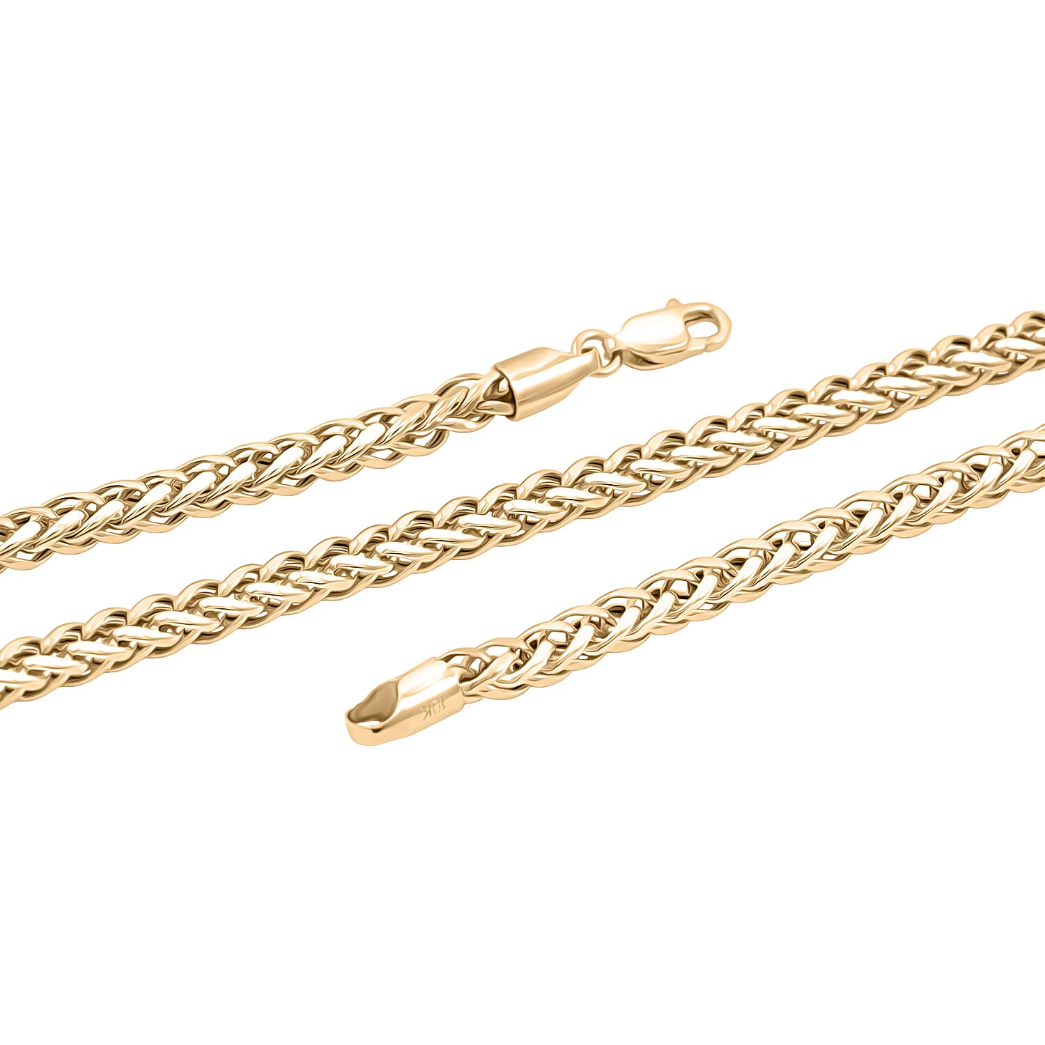 Palma Chain Necklace in 10K Yellow Gold 22 Inches 12 Grams