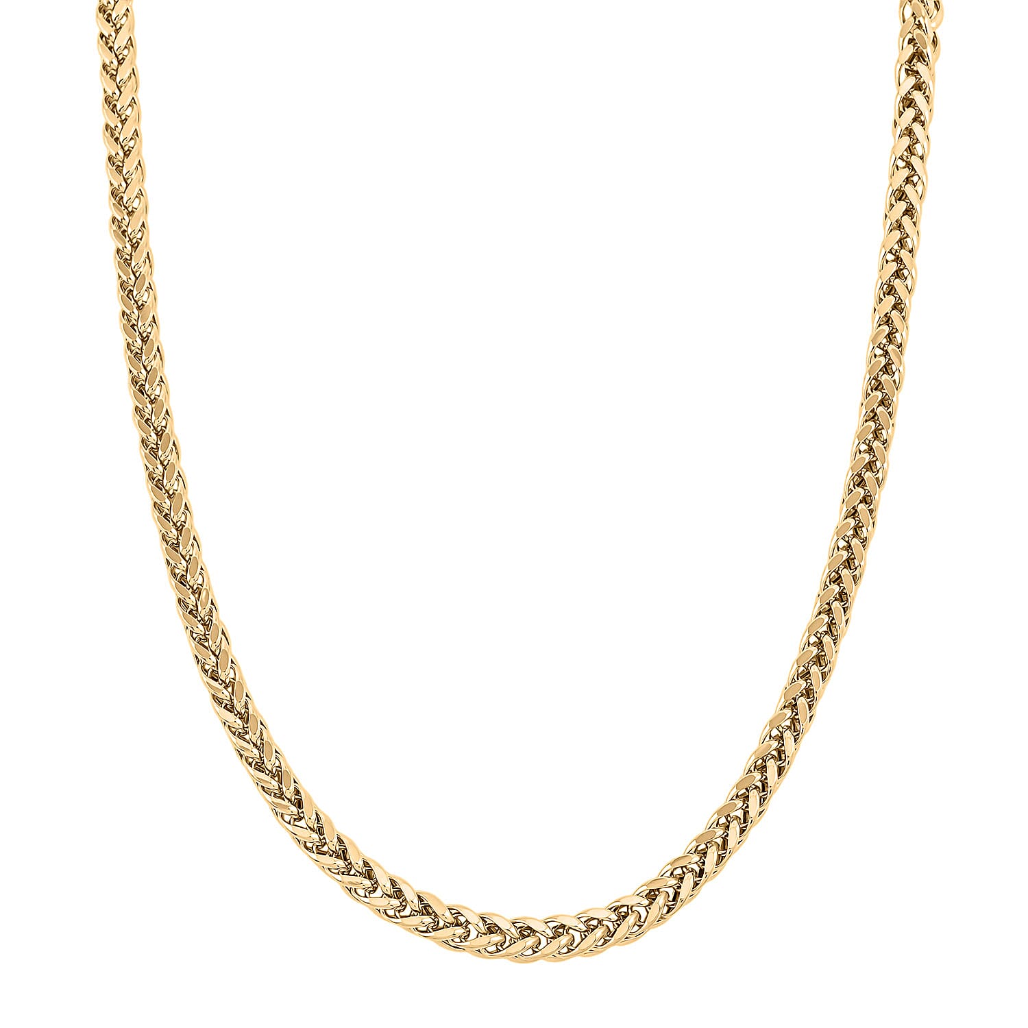 4.10mm Palma Chain Necklace in 10K Yellow Gold 19.85 Grams 22 Inches