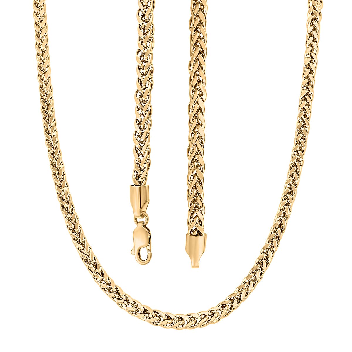 Palma Chain Necklace in 10K Yellow Gold 19.85 Grams 22 Inches image number 3