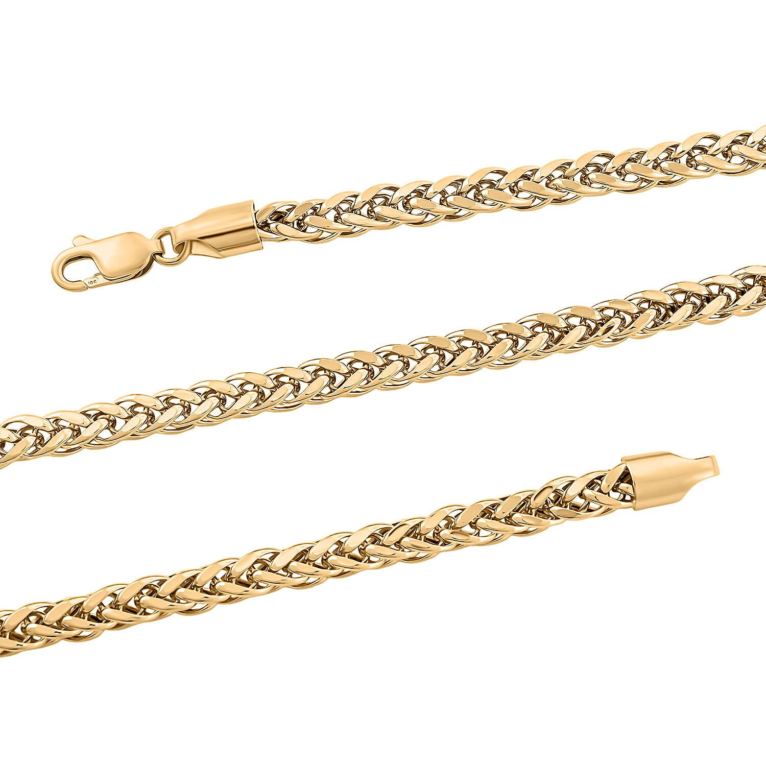 4.10mm Palma Chain Necklace in 10K Yellow Gold 19.85 Grams 22 Inches