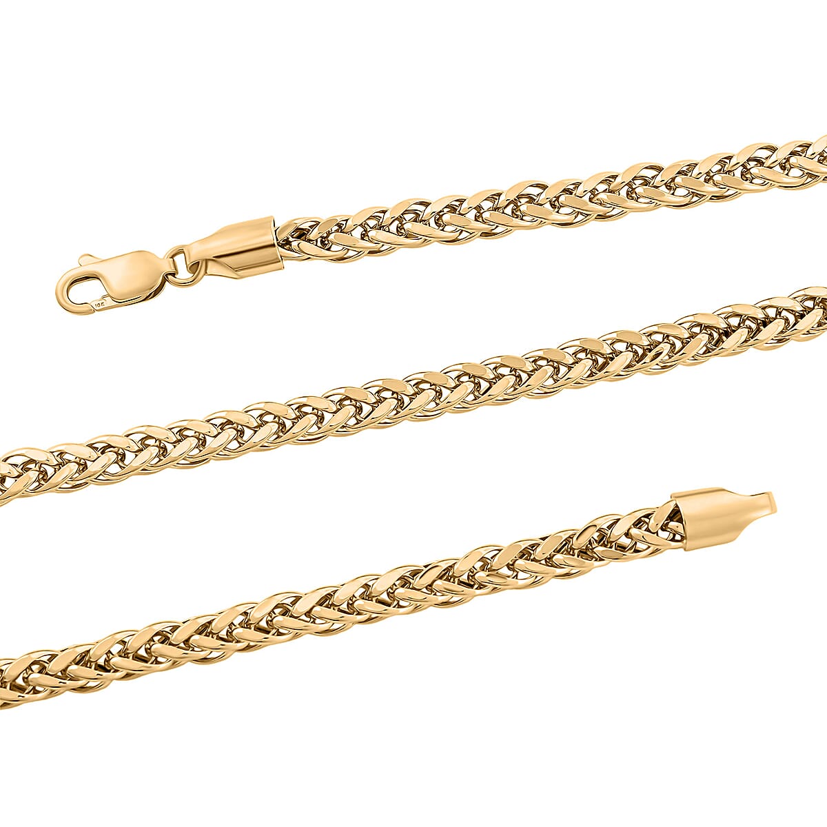 Palma Chain Necklace in 10K Yellow Gold 19.85 Grams 22 Inches image number 4