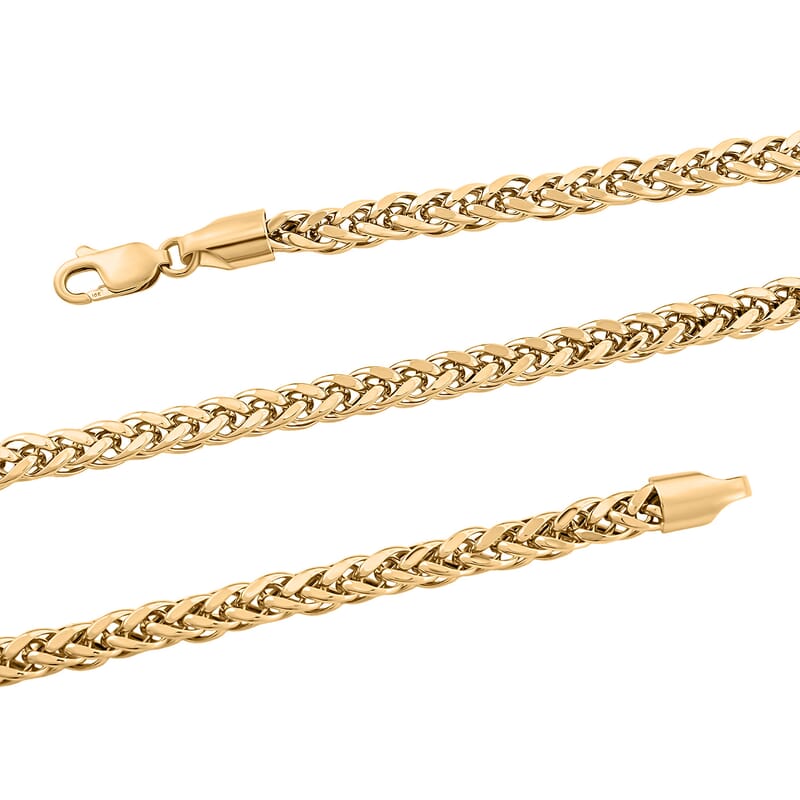 4.10mm Palma Chain Necklace in 10K Yellow Gold 19.85 Grams 22 Inches