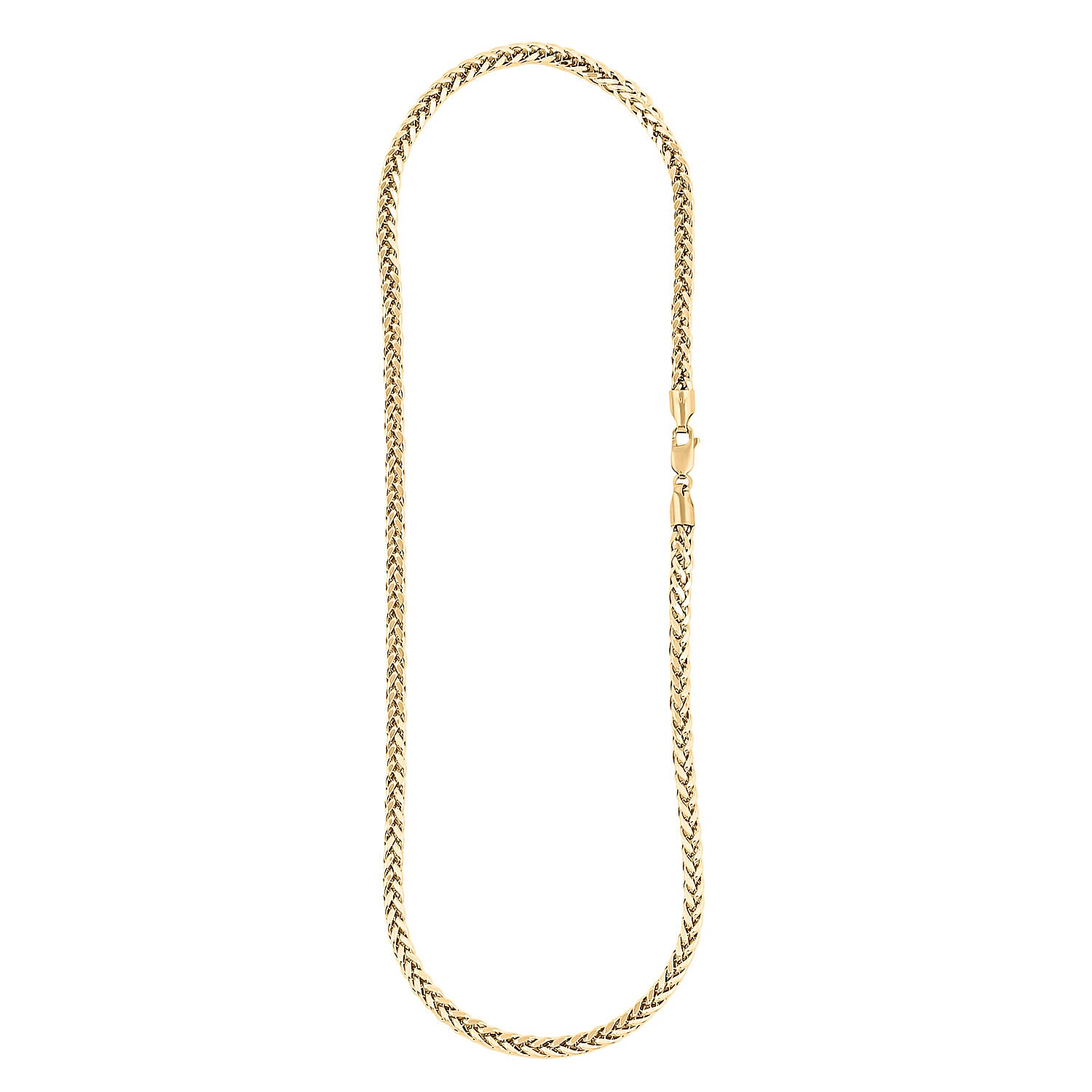 4.10mm Palma Chain Necklace in 10K Yellow Gold 19.85 Grams 22 Inches