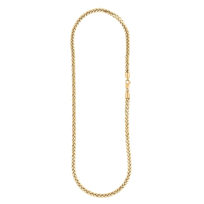 4.10mm Palma Chain Necklace in 10K Yellow Gold 19.85 Grams 22 Inches
