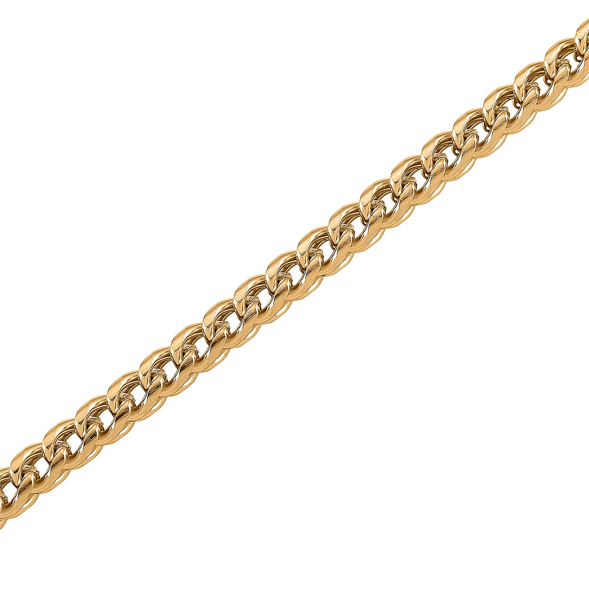 Criss Cross Chain Necklace in ION Plated Yellow Gold Stainless Steel 18-20 Inches image number 3