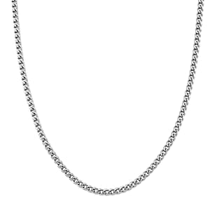 Criss Cross Chain Necklace in Stainless Steel 18-20 Inches