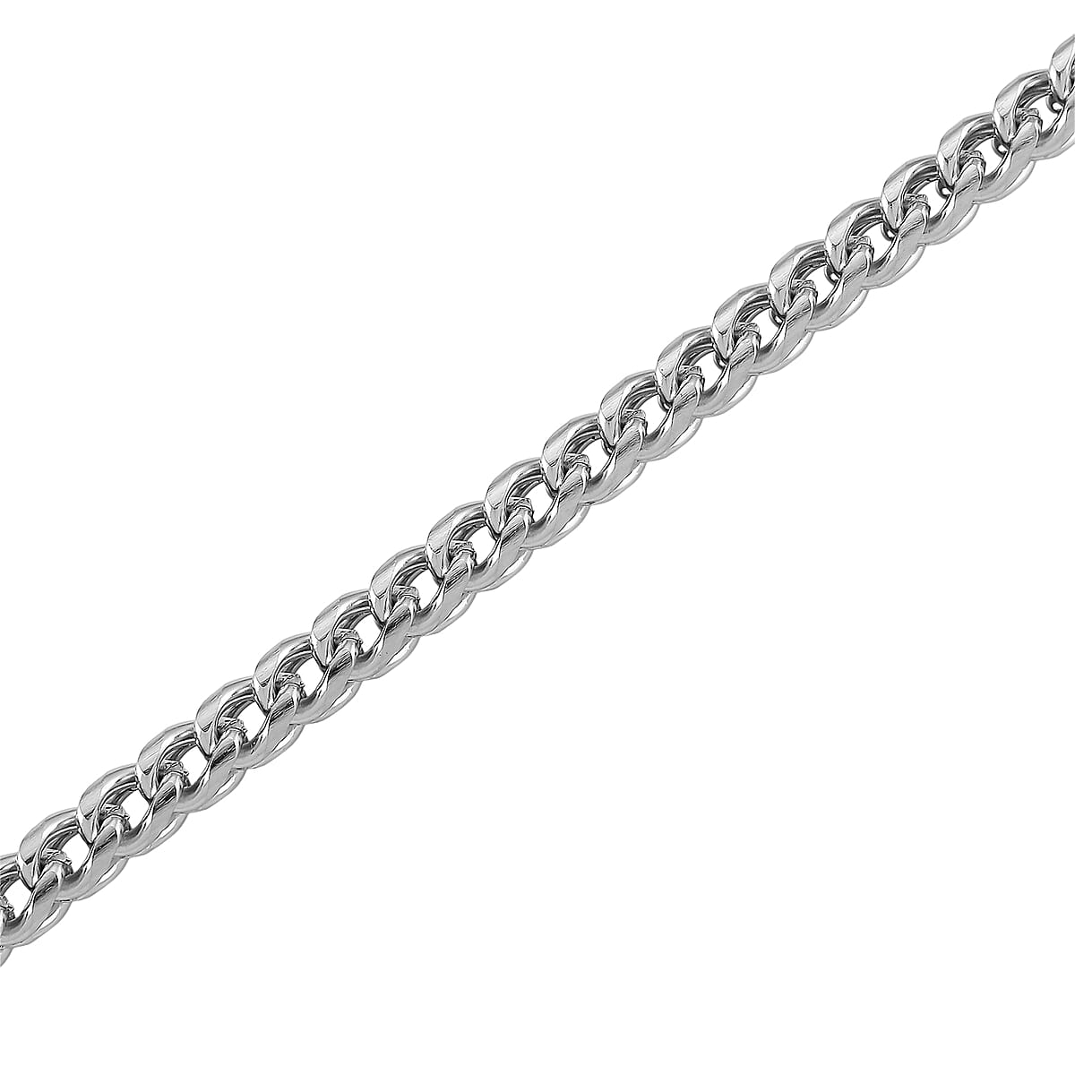Criss Cross Chain Necklace in Stainless Steel 18-20 Inches image number 3