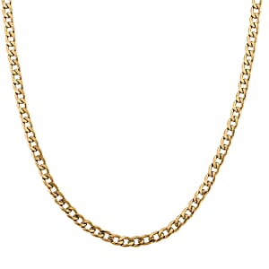 Cuban Classic Luxe Necklace in ION Plated YG Stainless Steel 18-20 Inches