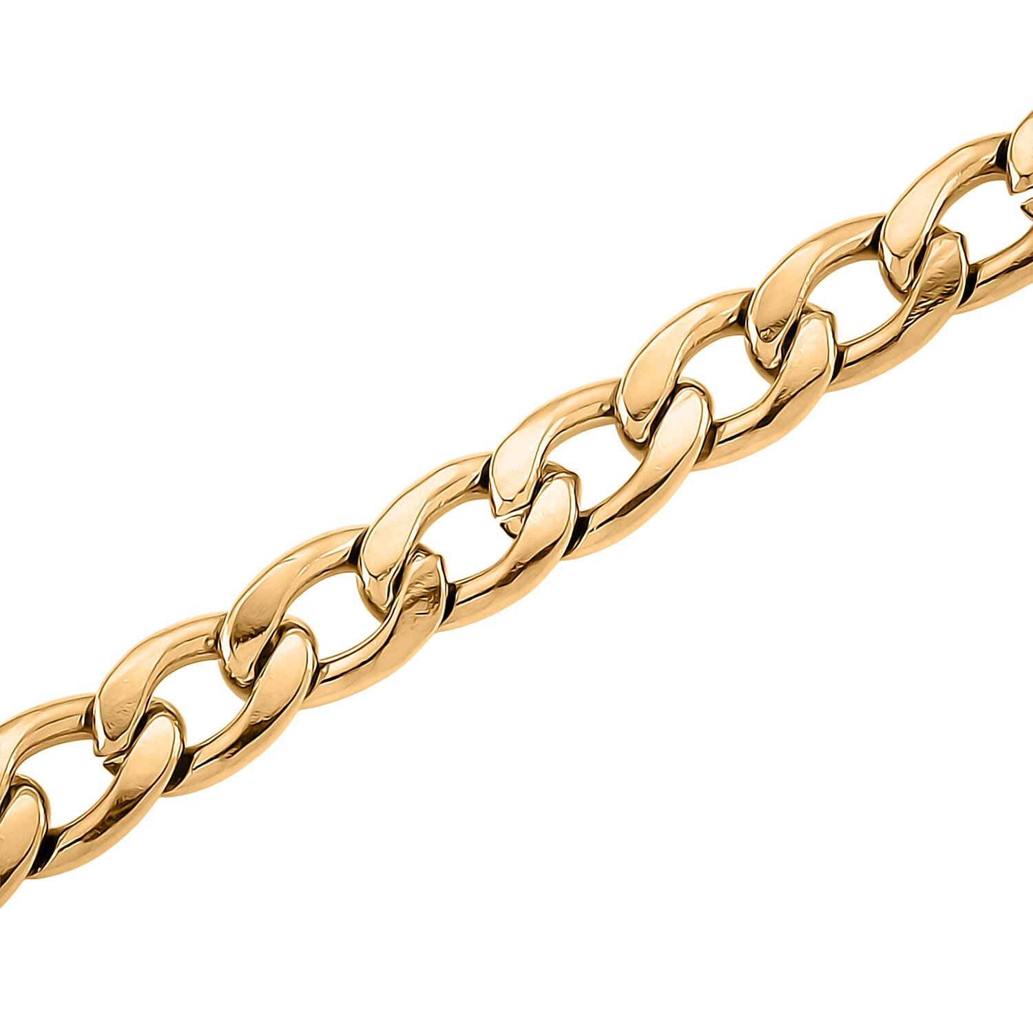 Cuban Classic Luxe Necklace in ION Plated YG Stainless Steel 18-20 Inches