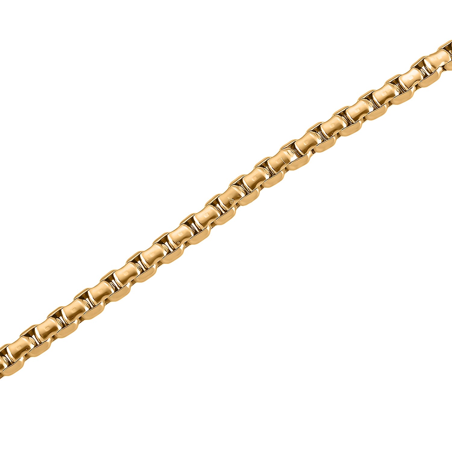 Fancy Link Chain Necklace in ION Plated YG Stainless Steel 18-20 Inches