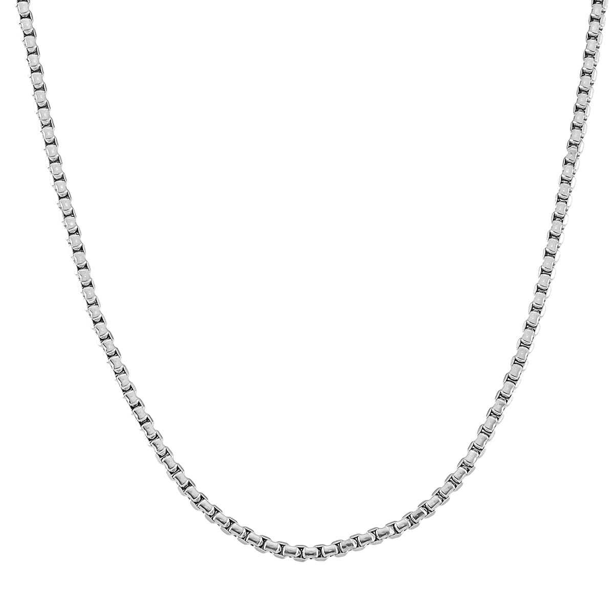 Fancy Link Chain Necklace in Stainless Steel 18-20 Inches image number 0