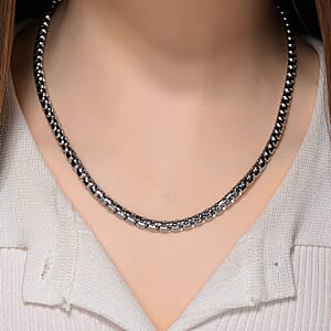 Fancy Link Chain Necklace in Stainless Steel 18-20 Inches