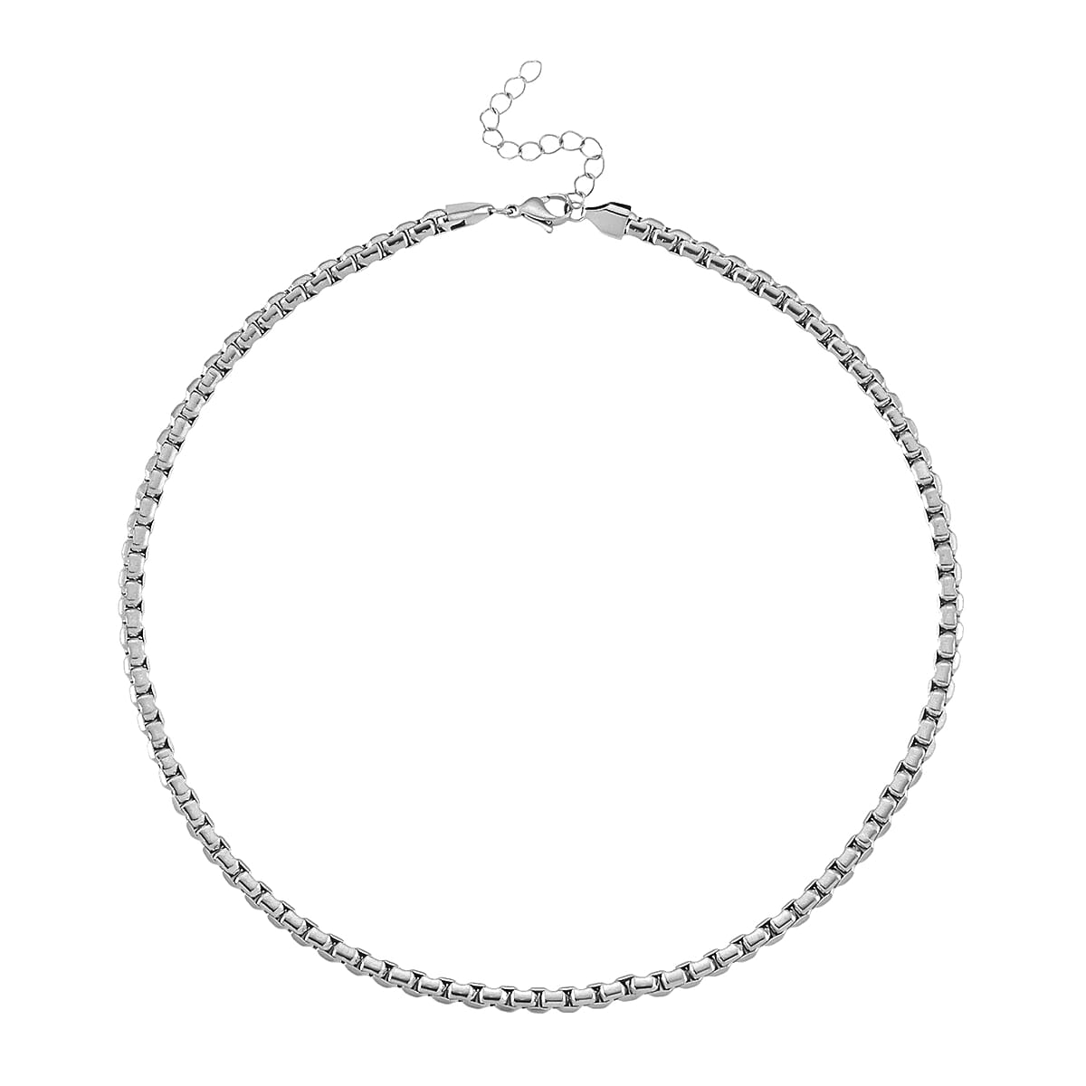 Fancy Link Chain Necklace in Stainless Steel 18-20 Inches image number 2