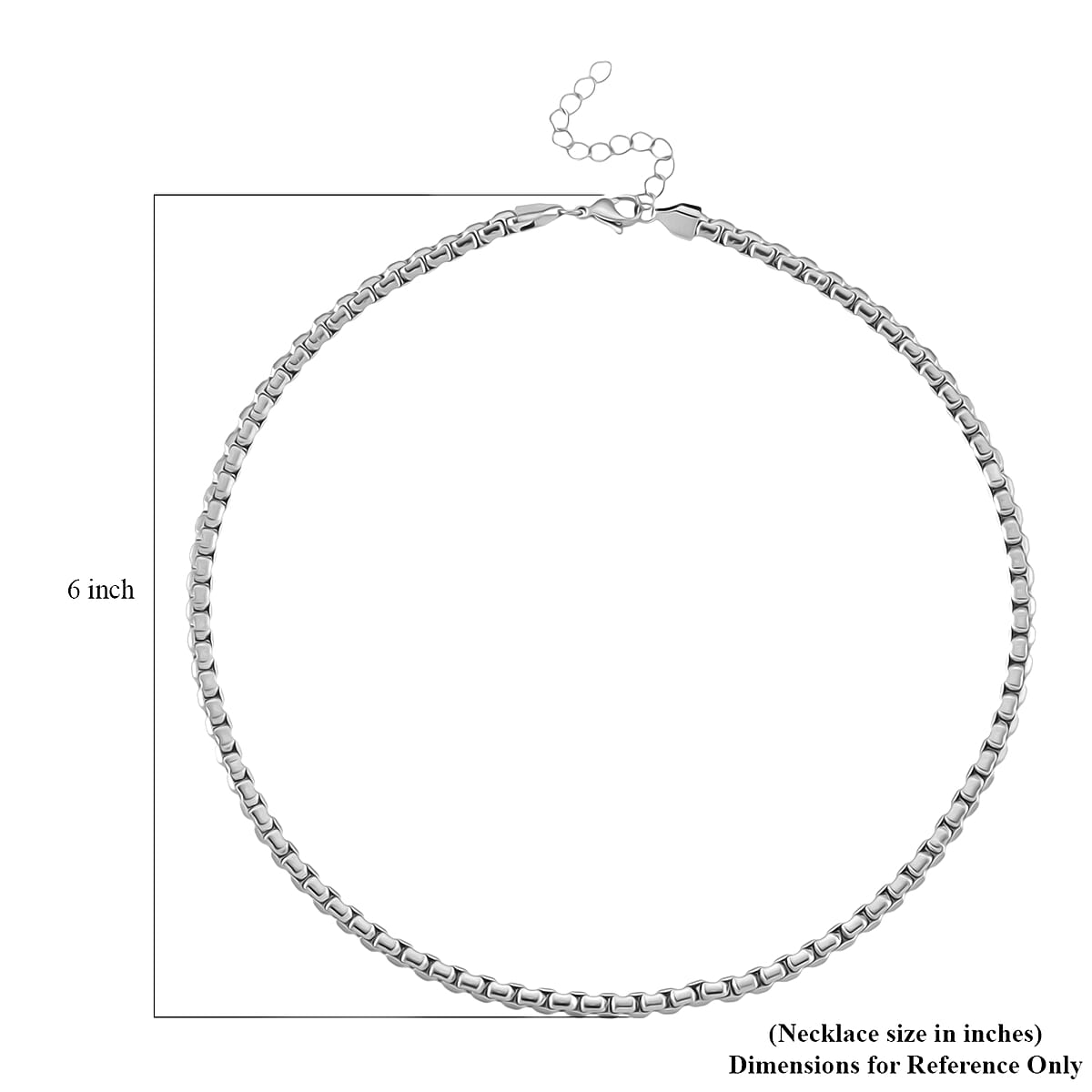 Fancy Link Chain Necklace in Stainless Steel 18-20 Inches image number 5