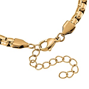 Fancy Link Chain Bracelet in ION Plated YG Stainless Steel (7-9In)