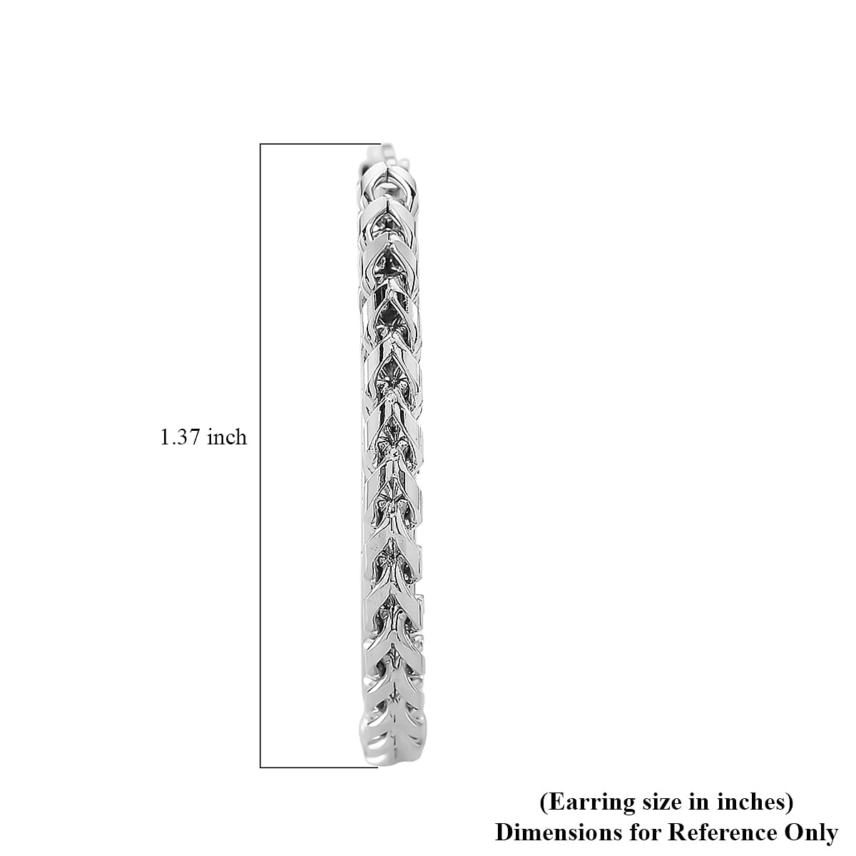 Criss Cross Hoop Earrings in Stainless Steel