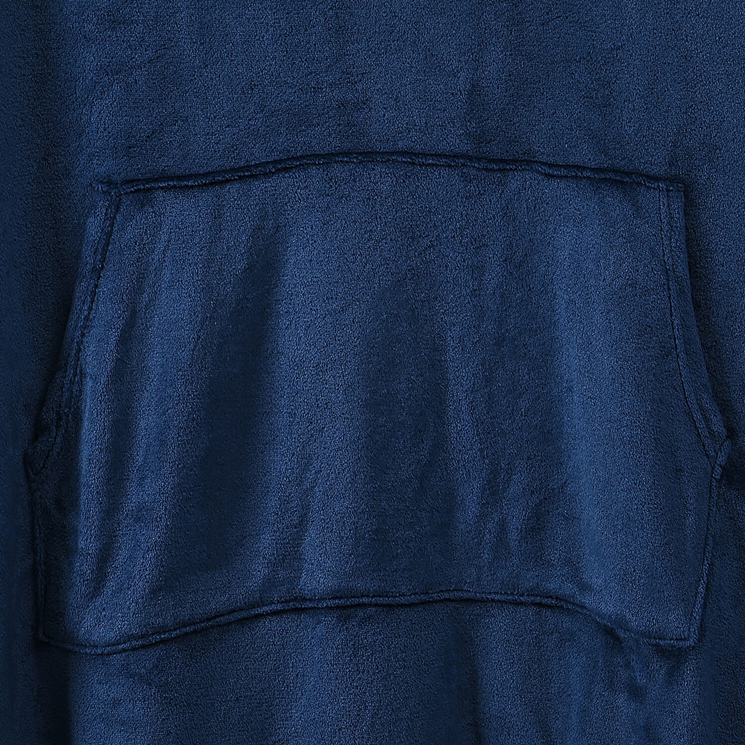 Tamsy Blue Warm and Cozy Flannel Hoodie Blanket - One Size Fits Most
