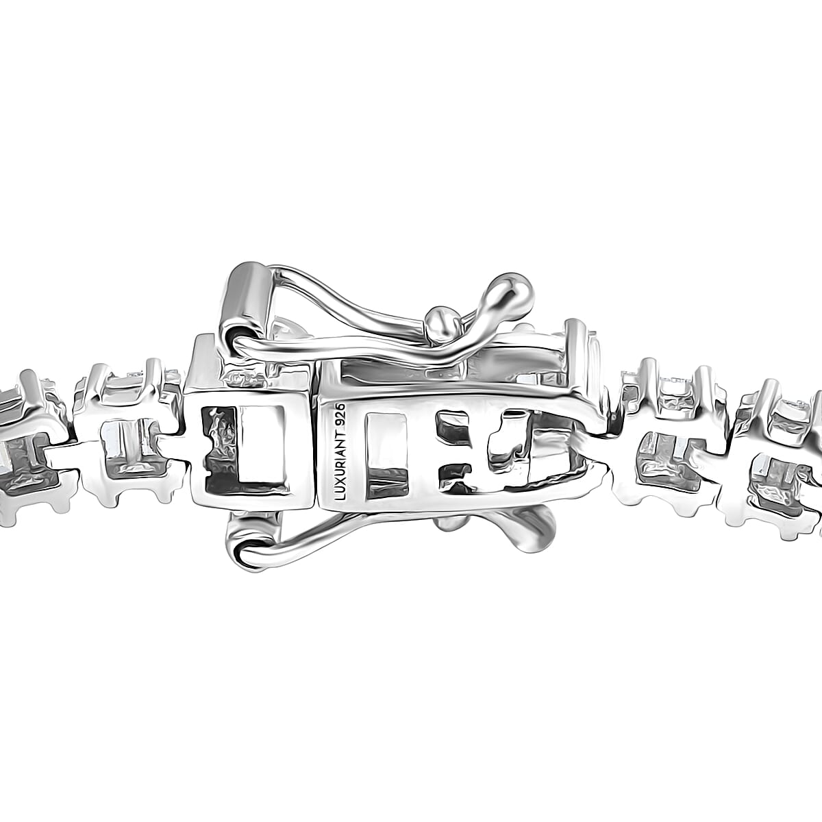 Luxuriant Lab Grown Diamond G-H SI 4.25 ctw Bracelet in Rhodium Over Sterling Silver (7.25 In) image number 3