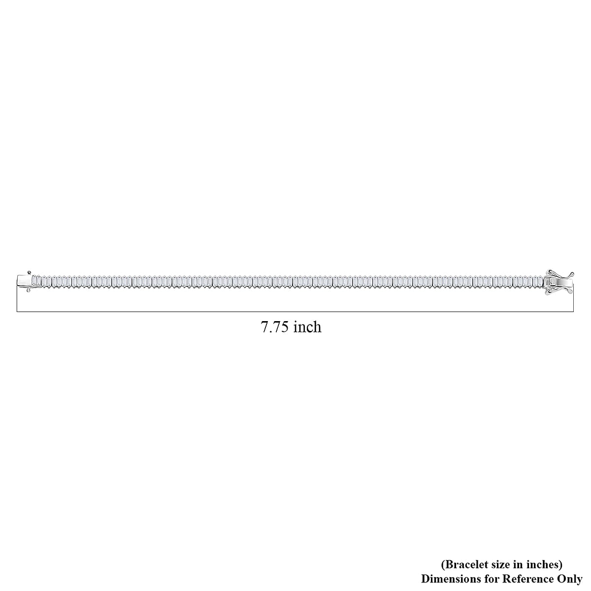Luxuriant Lab Grown Diamond G-H SI 4.25 ctw Bracelet in Rhodium Over Sterling Silver (7.25 In) image number 4