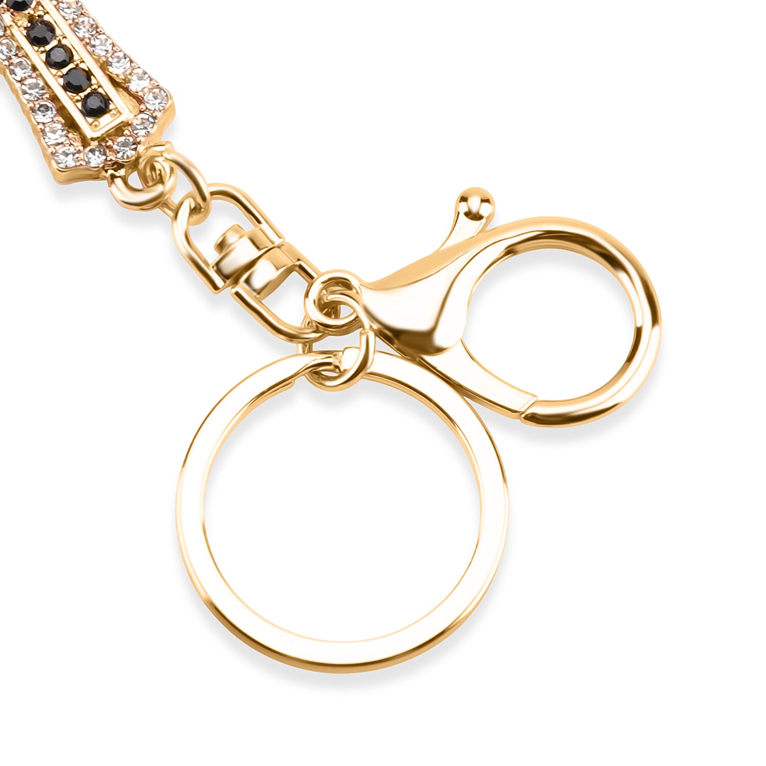 Livmore Multi Color Glass and Crystal 3-piece Set Cross Keychain