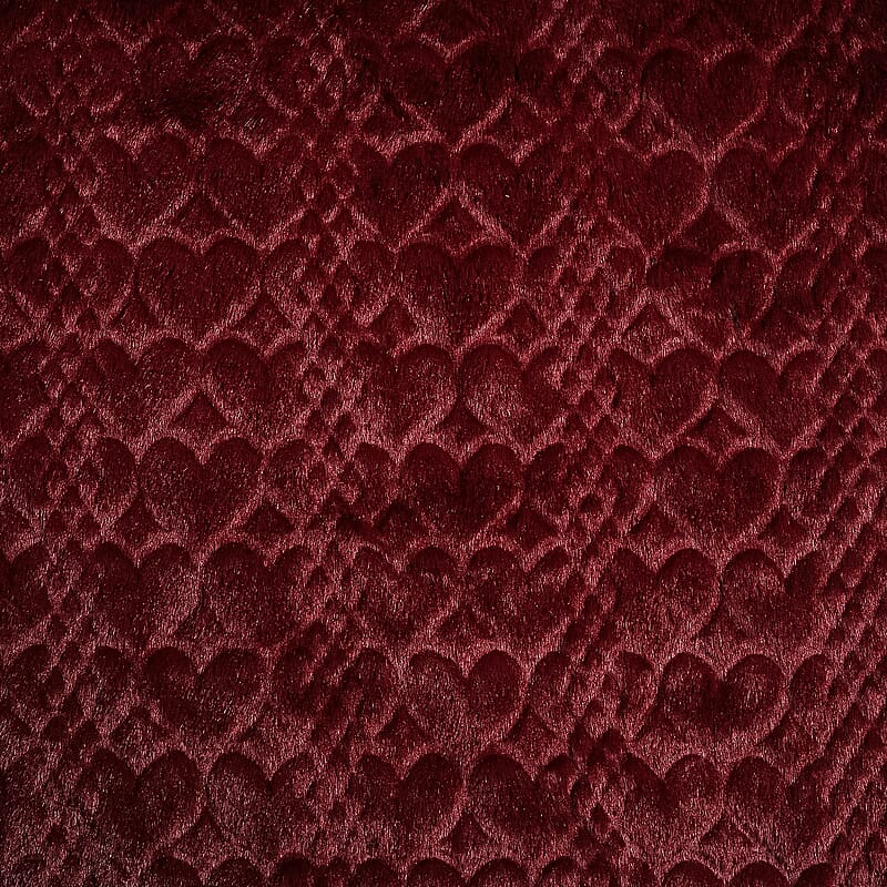 TAMSY Wine Jacquard Poncho with Fur Collar – One Size Fits Most