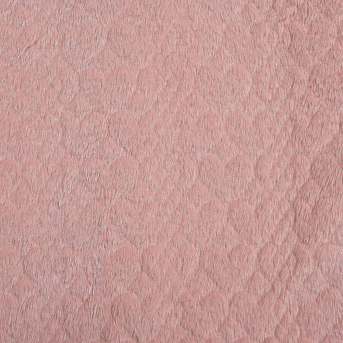 TAMSY Pink Jacquard Poncho with Fur Collar &ndash; One Size Fits Most image number 3