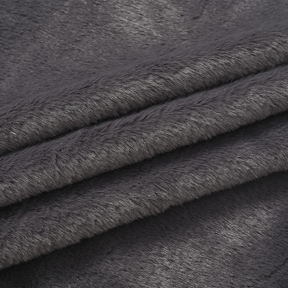 Tamsy Dark Gray Poncho with Hoodie - One Size Fits Most image number 5