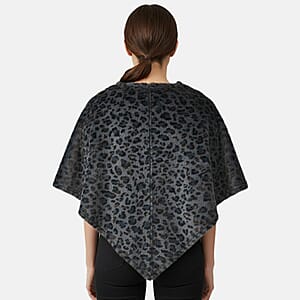 Tamsy Blue Leopard Shawl - One Time Fits Most