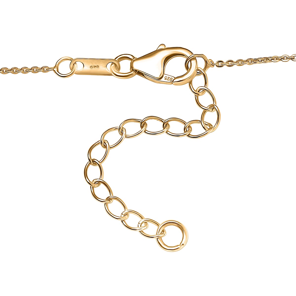 D’Joy Royal Lavender Spinel and Multi Gemstone 3.25 ctw Necklace in 18K Vermeil Yellow Gold Over Sterling Silver 18 Inches image number 4