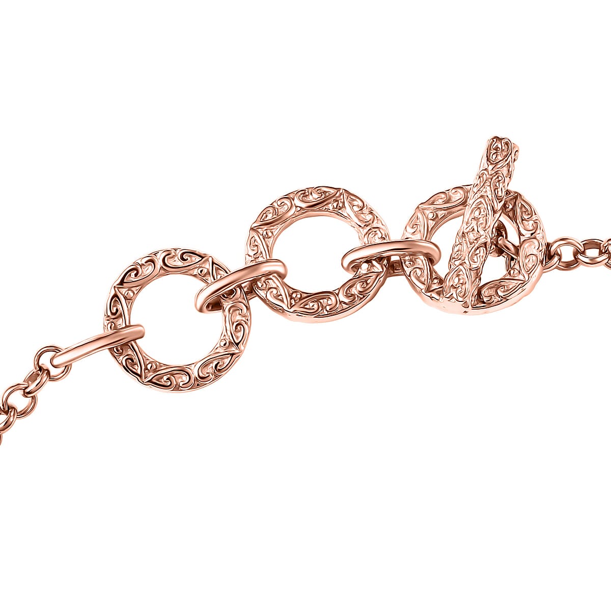 D'Joy Royal Lavender Spinel and Multi Gemstone 5.10 ctw Bracelet in 18K Vermeil Rose Gold Over Sterling Silver (6.50-8.0In) image number 3