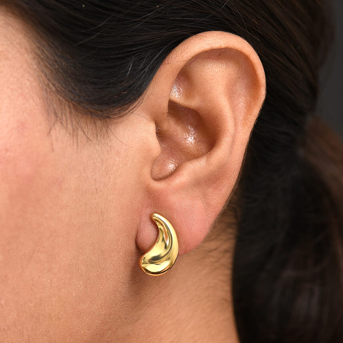 EverTrue Bronzella Collection Rain Drop Earrings in 18K YG Plated Bronze image number 2