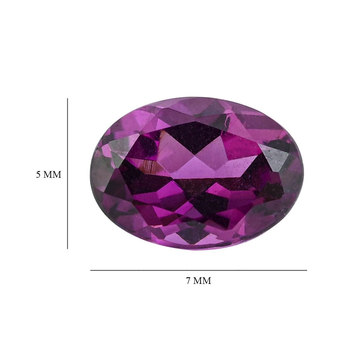 AAAA Radiant Ember Garnet (Ovl 7x5 mm) 1.00 ctw image number 3