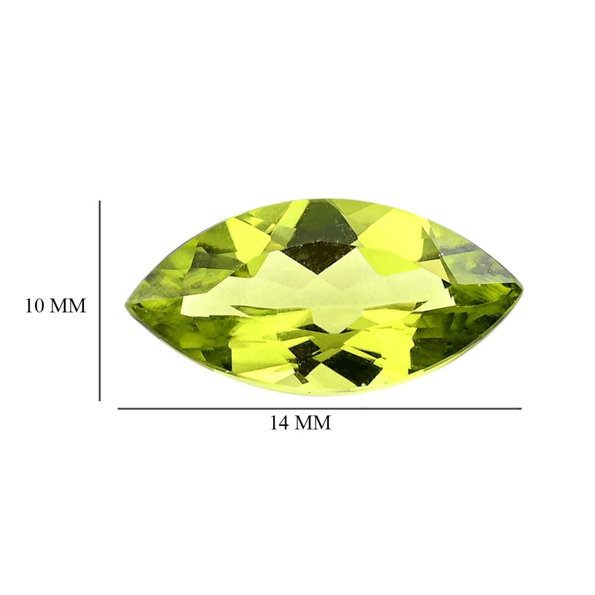 AAAA Peridot (Mrq 14x7 mm) 2.50 ctw image number 3
