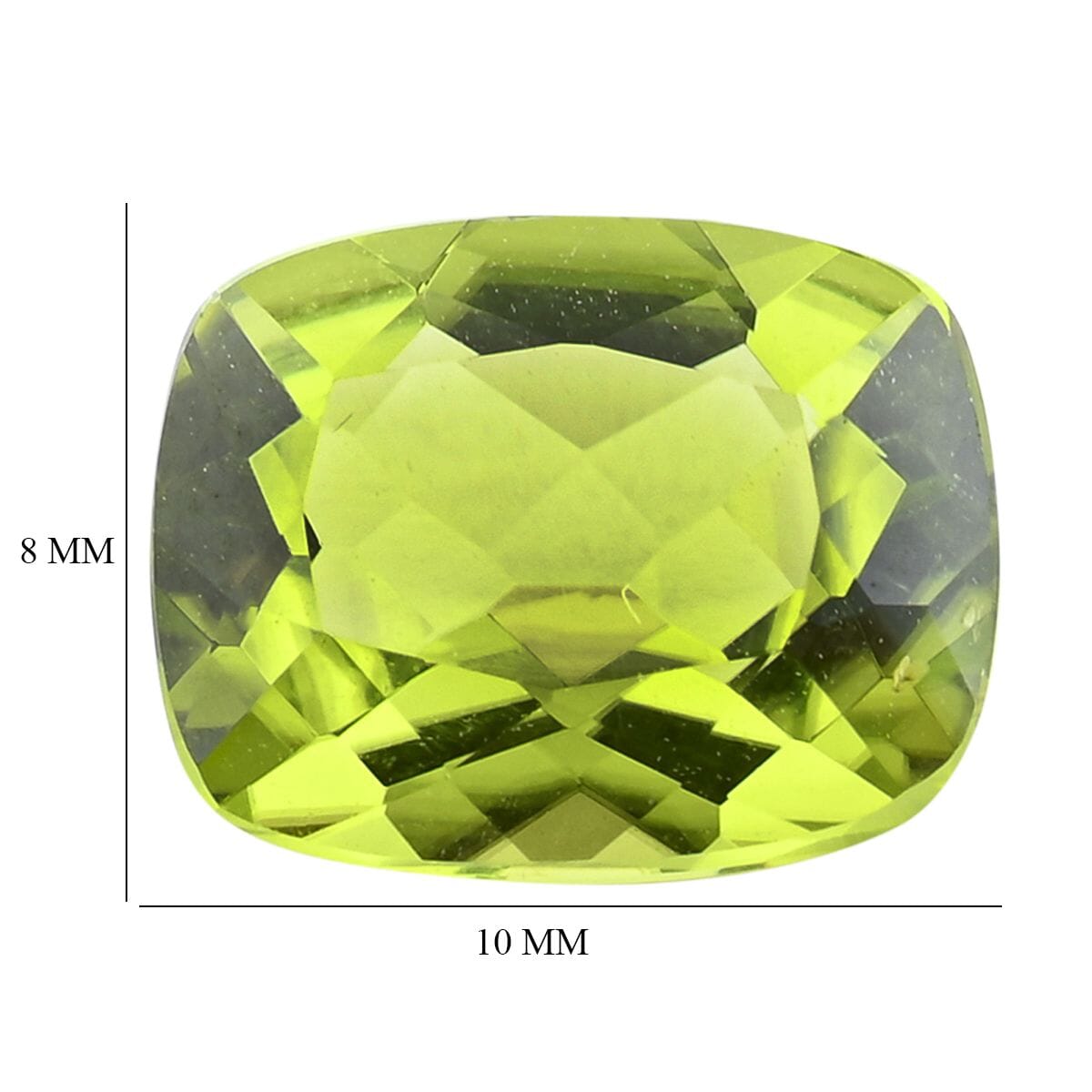 AAAA Peridot (Cush 10x8 mm) 2.50 ctw image number 3
