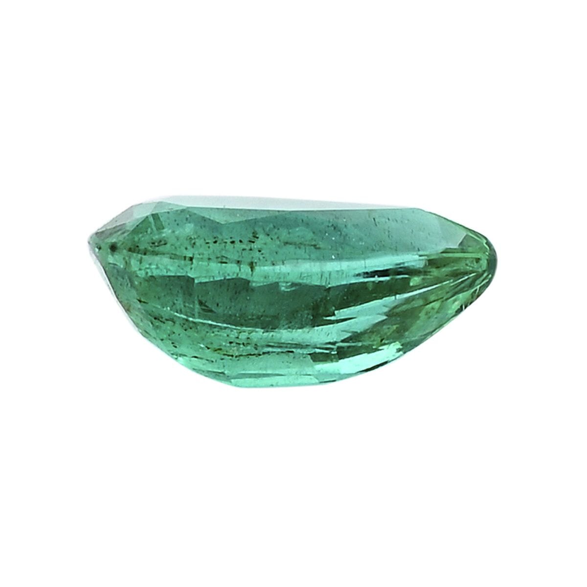 Certified & Appraised AAAA Kagem Zambian Emerald (Pear Free Size) 1.00 ctw image number 2