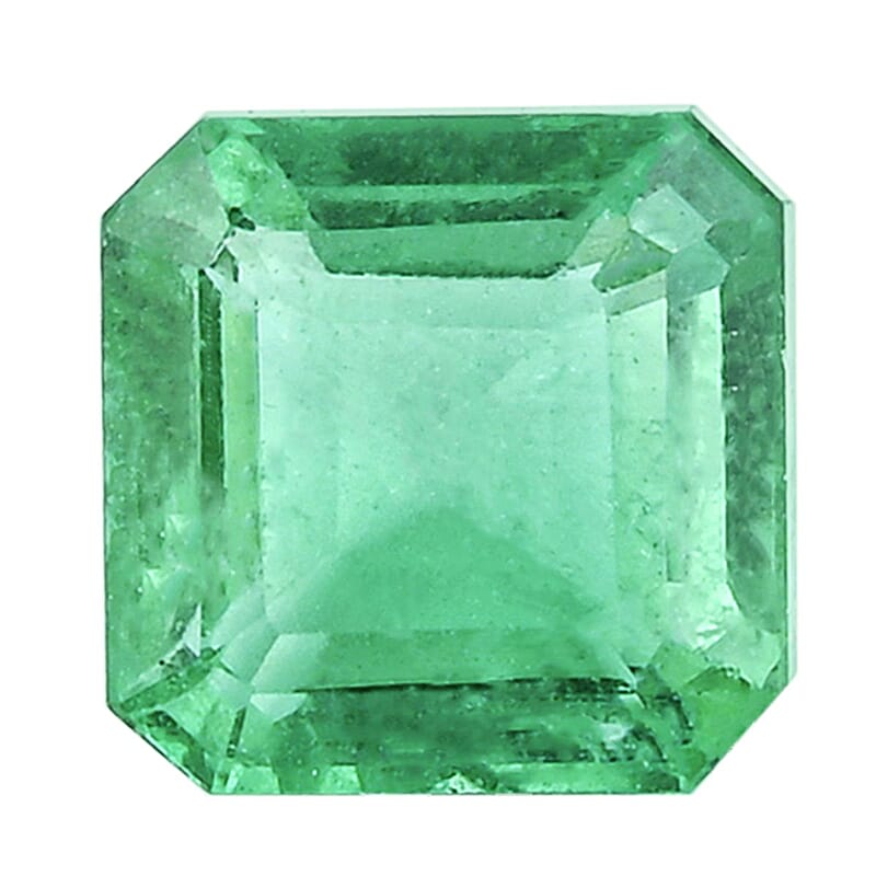 Certified 1.00 ctw Asscher Cut Emerald Loose Gemstone – AAAA Grade (Zambian)