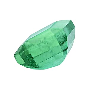 Certified 1.00 ctw Asscher Cut Emerald Loose Gemstone &ndash; AAAA Grade (Zambian)