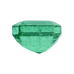 Certified 1.00 ctw Asscher Cut Emerald Loose Gemstone &ndash; AAAA Grade (Zambian)