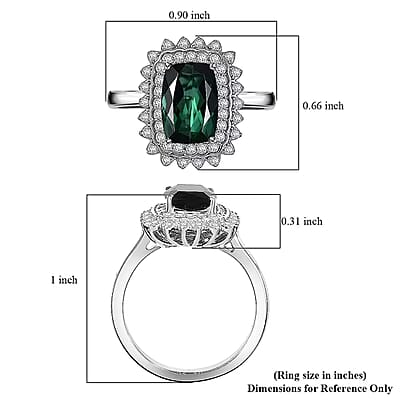 Certified & Appraised Rhapsody AAAA Santa Rosa Tourmaline and E-F VS Diamond 2.93 ctw Ring in 950 Platinum (Size 5.0) 7.40 Grams