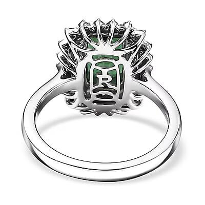Certified & Appraised Rhapsody AAAA Santa Rosa Tourmaline and E-F VS Diamond 2.93 ctw Ring in 950 Platinum (Size 5.0) 7.40 Grams