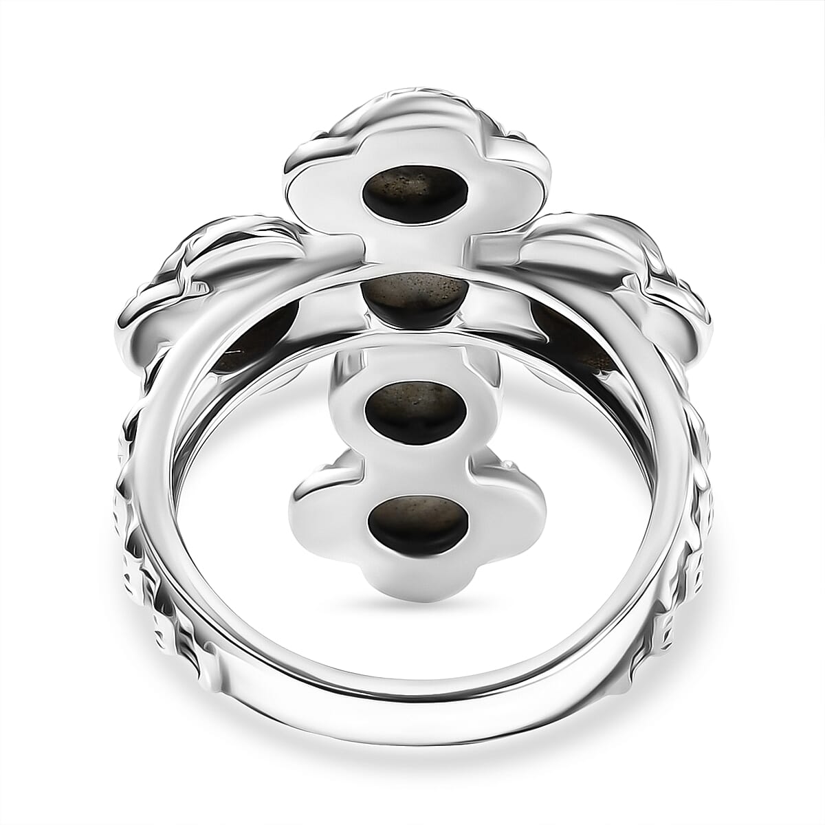 Artisan Crafted D'Joy White Buffalo 4.00 ctw Ring in Sterling Silver (Size 10.0) 
