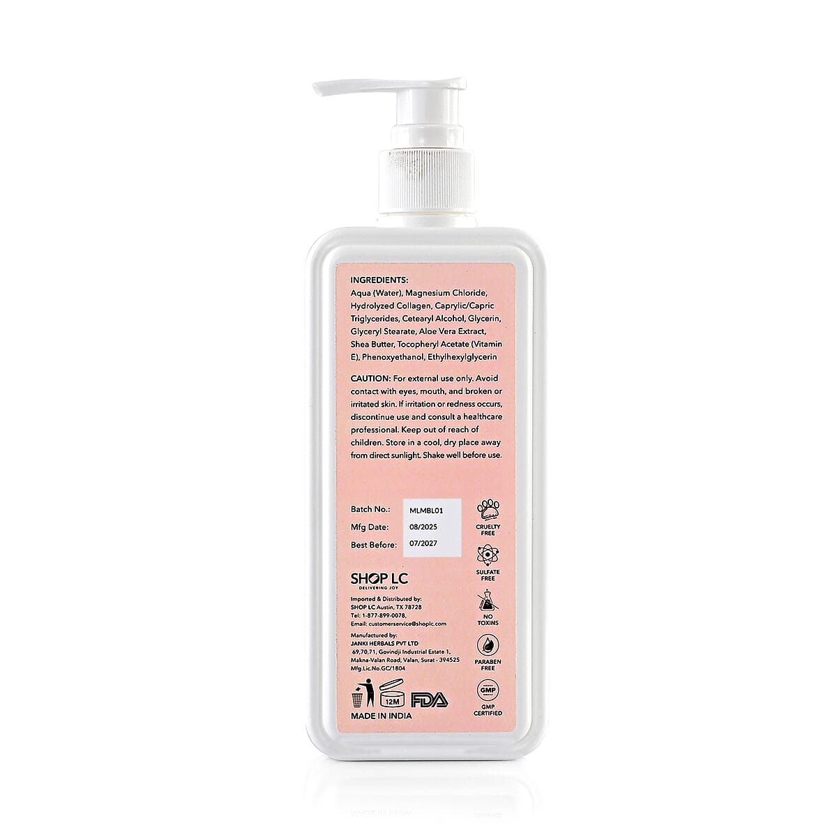 Marigold & Lotus Magnesium Lotion - Unscented image number 5