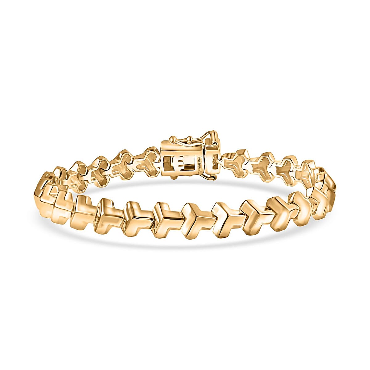 EverTrue Bronzella Collection Arrow of Amour Bracelet in 18K YG Plated Bronze (7.25 In) image number 0
