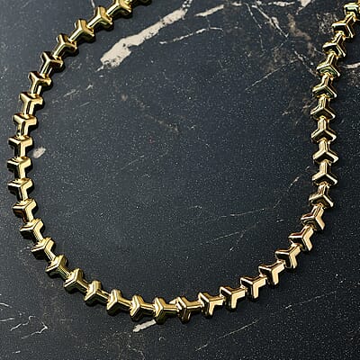EverTrue Bronzella Collection Arrow of Amour Necklace in 18K YG Plated Bronze 18 Inches