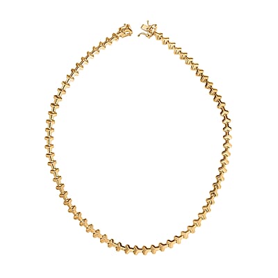 EverTrue Bronzella Collection Arrow of Amour Necklace in 18K YG Plated Bronze 18 Inches