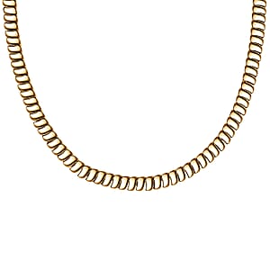 EverTrue Bronzella Collection Wave Link Necklace in 18K YG Plated Bronze 18 Inches